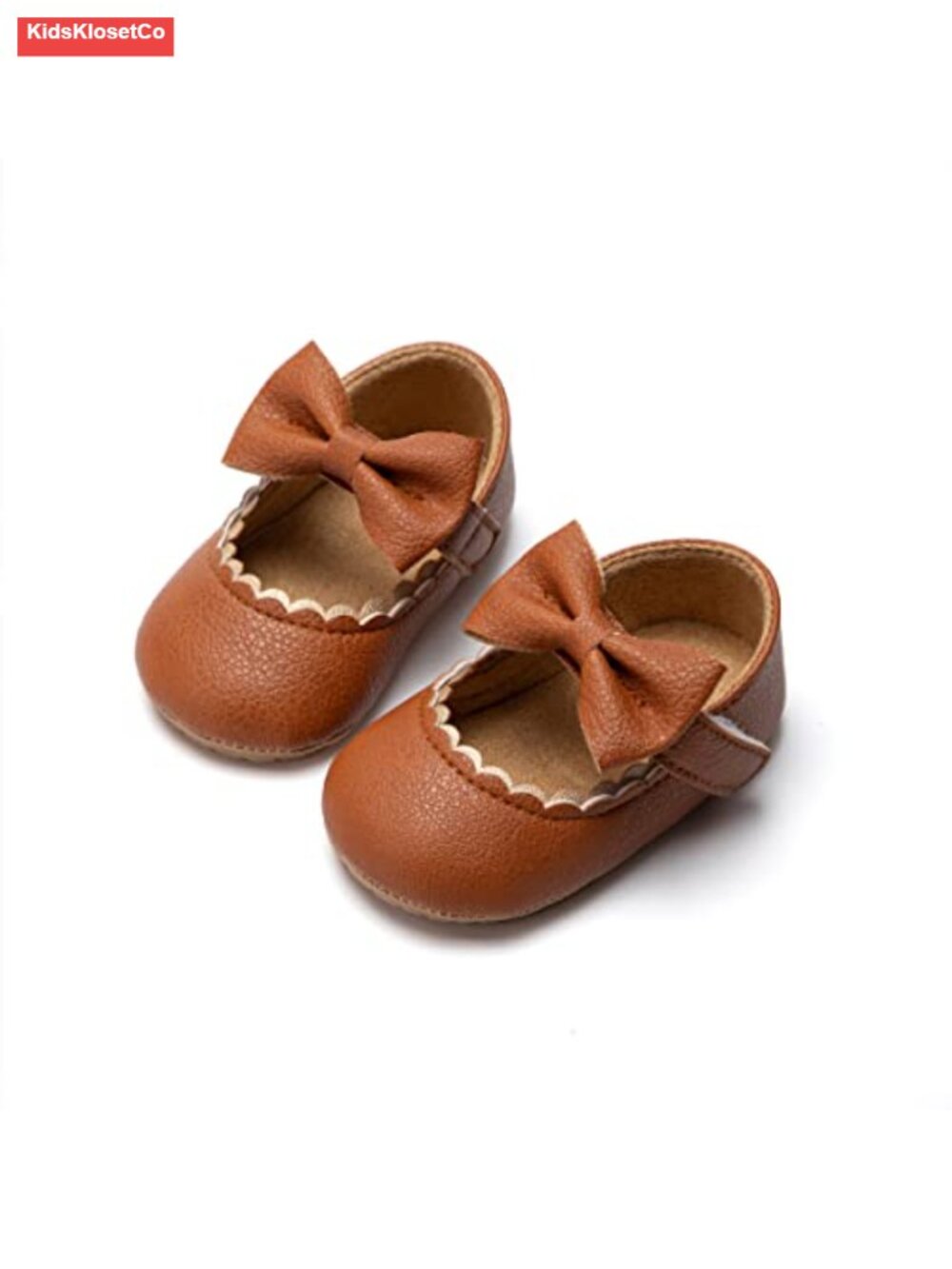 Baby Girls Mary Jane Flats Infant Princess Dress Shoes Non-Slip PU Leather